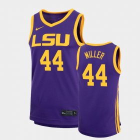 #44 Adam Miller Replica Louisiana State Tigers Basketball Men Purple Jersey 112634-811 #44 Adam Miller Replica Louisiana State Tigers Basketball Men Purple Jersey 112634-811
