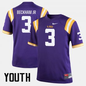 #3 Odell Beckham Jr Alumni Football Game LSU Youth Purple Jersey 603583-321 #3 Odell Beckham Jr Alumni Football Game LSU Youth Purple Jersey 603583-321