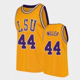 #44 Adam Miller College Basketball LSU 2021 Transfer Home Mens Gold Jersey 919009-736 #44 Adam Miller College Basketball LSU 2021 Transfer Home Mens Gold Jersey 919009-736