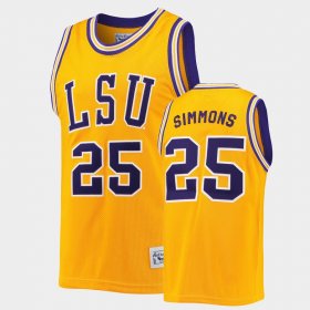 #25 Ben Simmons Commemorative Basketball LSU Commemorative Classic Men's Gold Jersey 627785-479 #25 Ben Simmons Commemorative Basketball LSU Commemorative Classic Men's Gold Jersey 627785-479