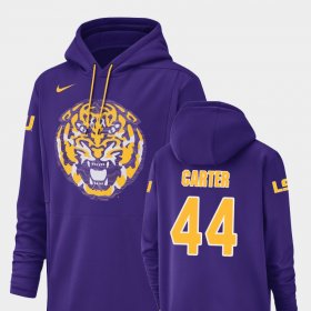 #44 Tory Carter Champ Drive Louisiana State Tigers Football Performance Mens Purple Hoodie 559723-716 #44 Tory Carter Champ Drive Louisiana State Tigers Football Performance Mens Purple Hoodie 559723-716